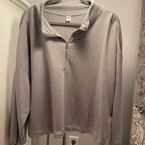 Grey half zip - old navy
